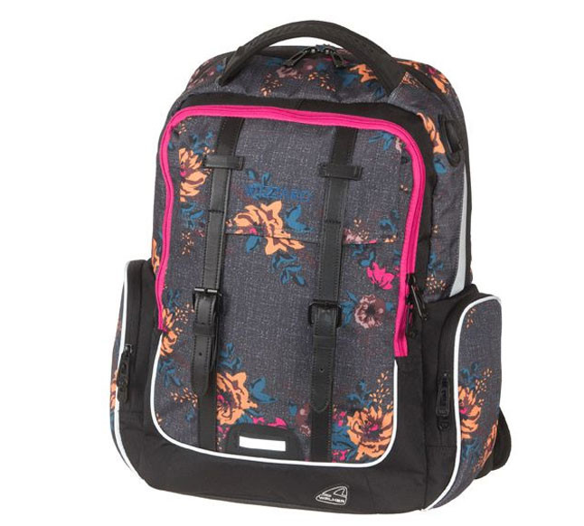 Rucsac ergonomic, model floral, compartiment laptop, volum 29 litri, bretele reglabile - imagine 4